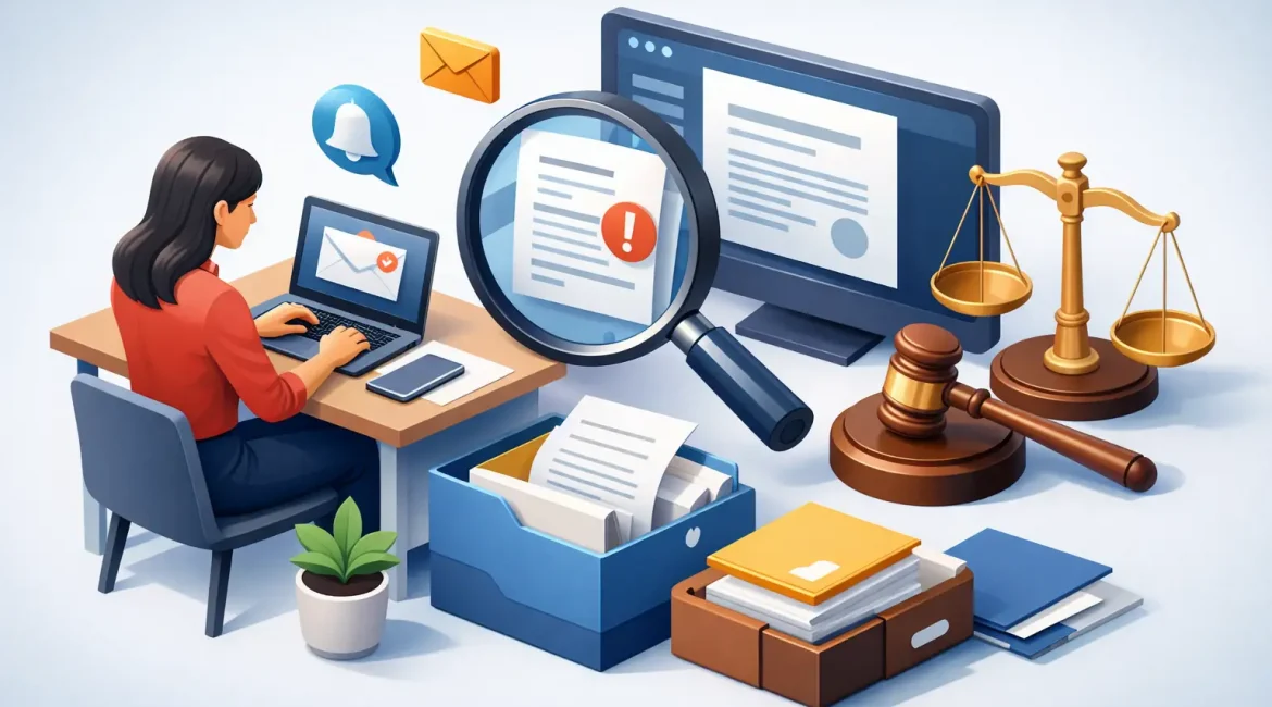 Como consultar intimação por processo